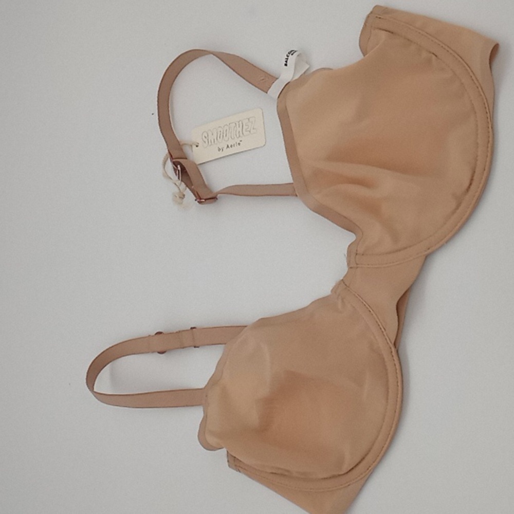 Aerie SMOOTHEZ Mesh Unlined Balconette Bra Sands